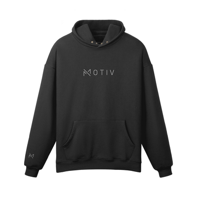 Motive Wordmark Hoodie White Logo