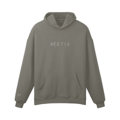 Motive Wordmark Hoodie White Logo